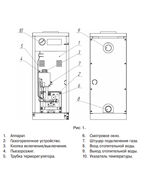 Газовый котел напольный Лемакс АОГВ-11,6-1 "Газовик", до 110 кв.м, автоматика SIT, пьезорозжиг, дымоход 120 мм. Город Челябинск. Цена 22000 руб