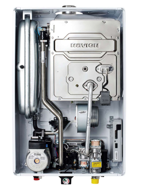 Газовый котел настенный Навьен Navien Deluxe-35k Comfort COAXIAL White, 35 кВт, закрытая камера, двухконтурный + дымоход. Город Челябинск. Цена 44000 руб